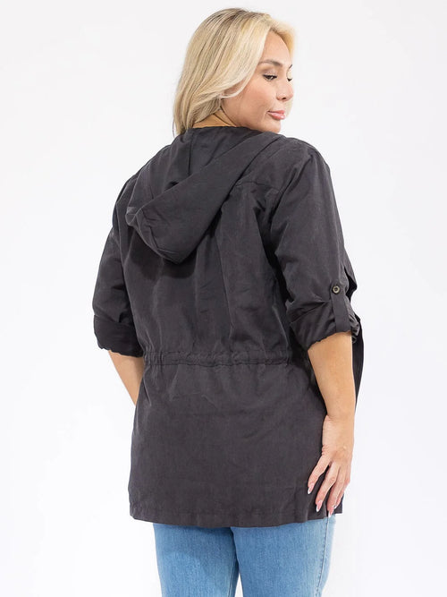 All-Season Curve Tie-Front Jacket