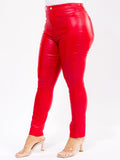 Curve Appeal Pleather Skinny Pants